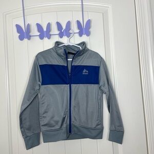 NWOT RBX toddler boy’s‎ gray blue full zip athletic active track jacket size 4